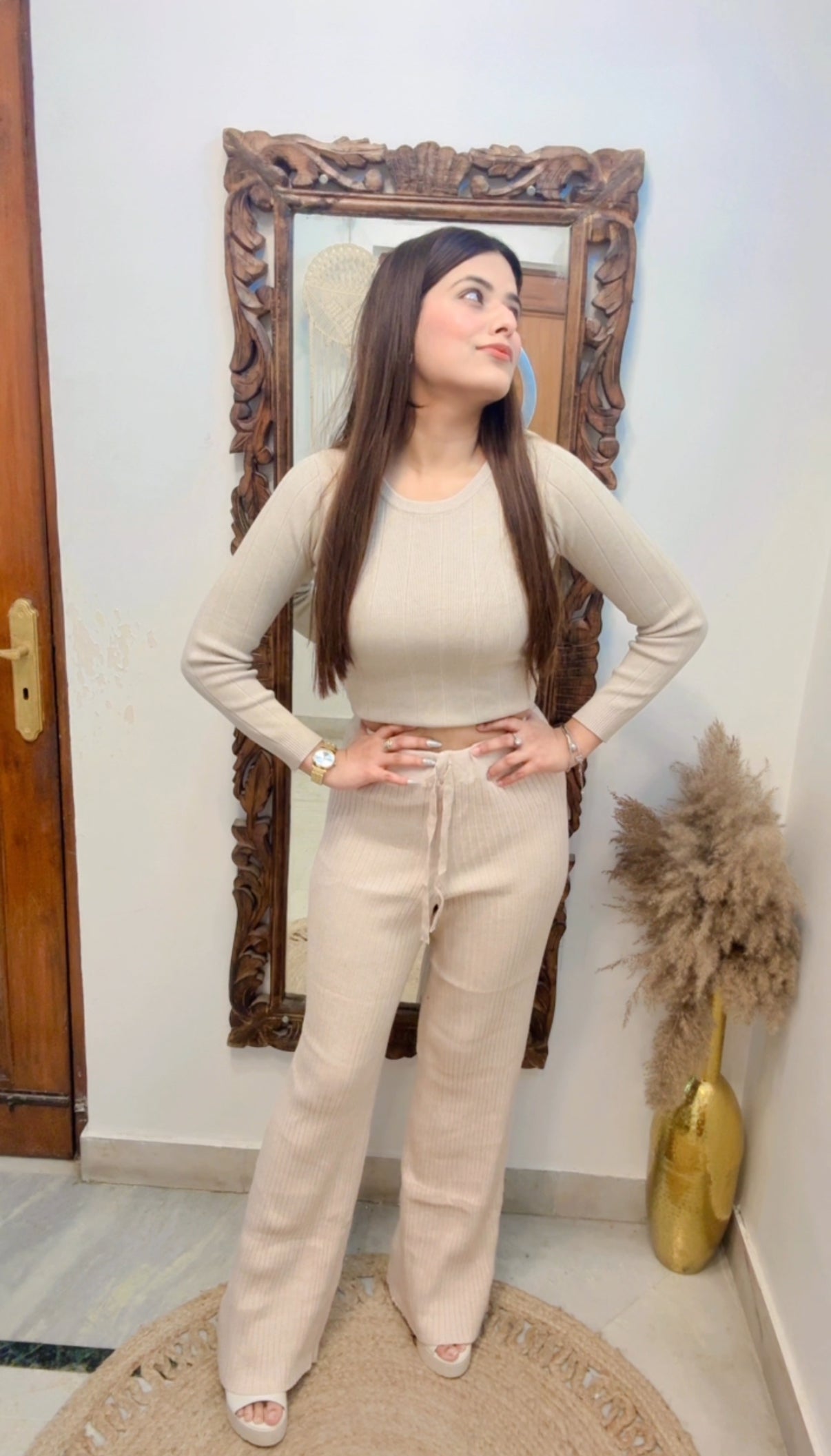 Warm Winter Knitted Pants