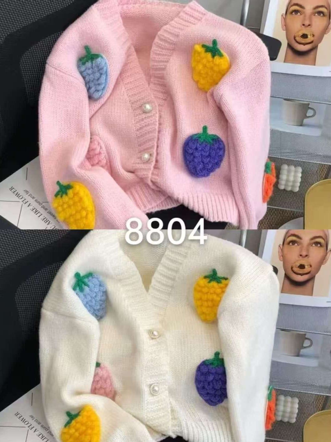 Strawberry Cardigan